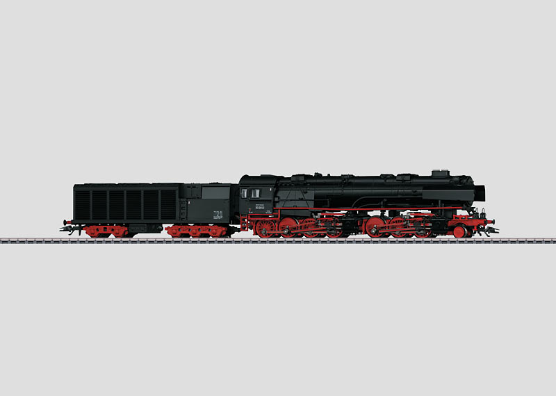 Locomotive &#224; vapeur pour trains marchandises avec tender &#224; condens