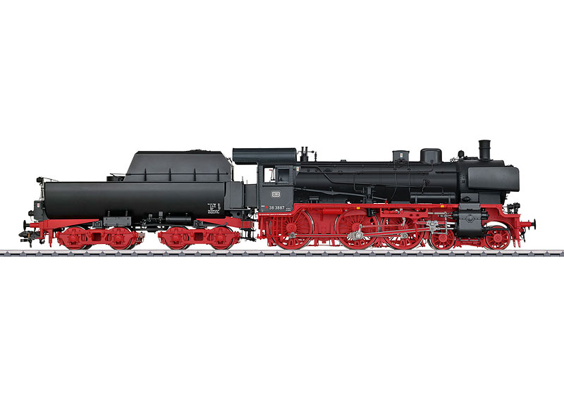 Locomotive &#224; vapeur avec tender bassine