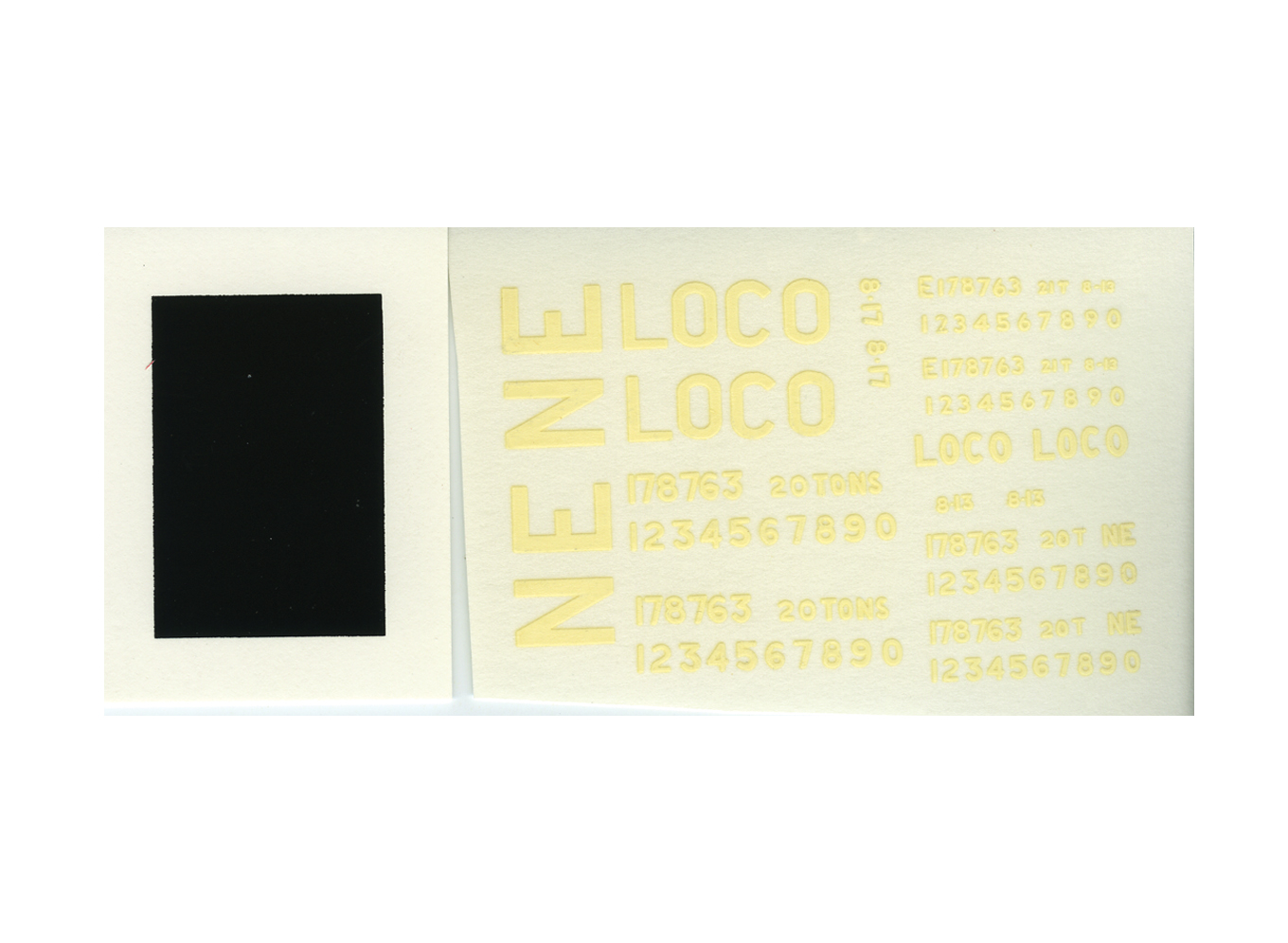 Transfer (Pressfix) LNER/BR Loco Coal from kit PS16
