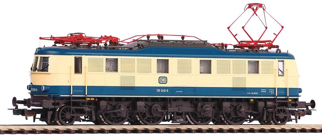 H0 E-Lok BR 118 DB beige-blau  IV + DSS PluX22