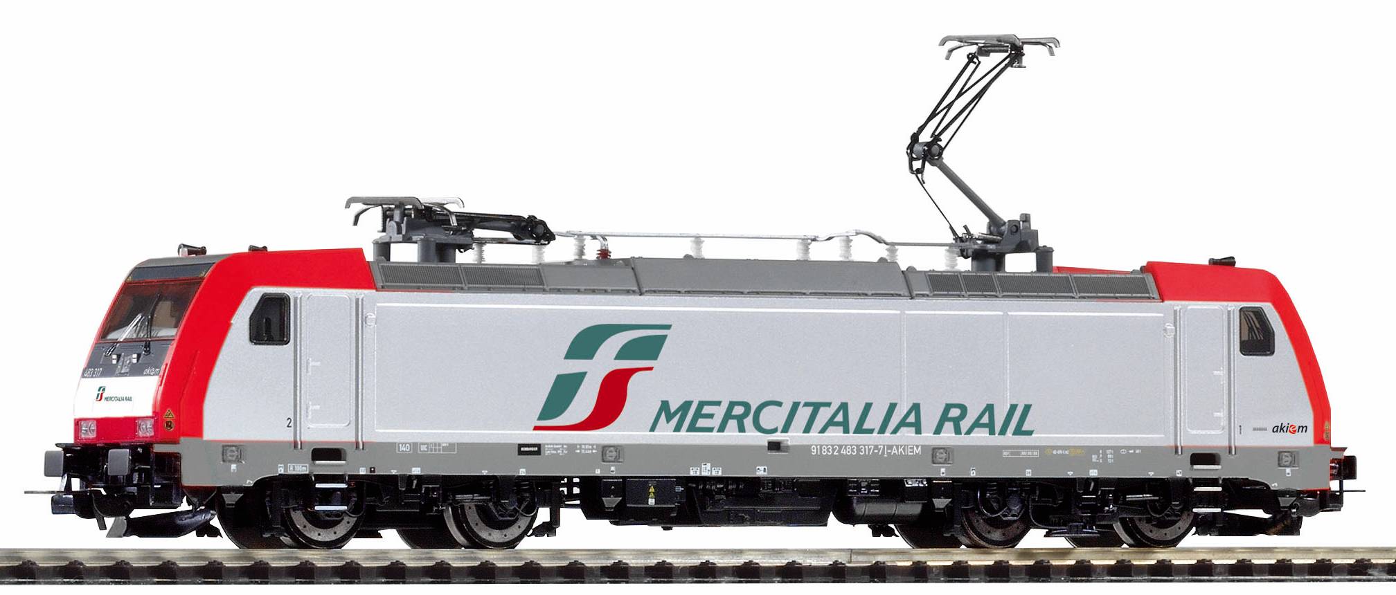 H0 AC E-Lok BR 483 Mercitalia Rail VI +  8pol. Dec.