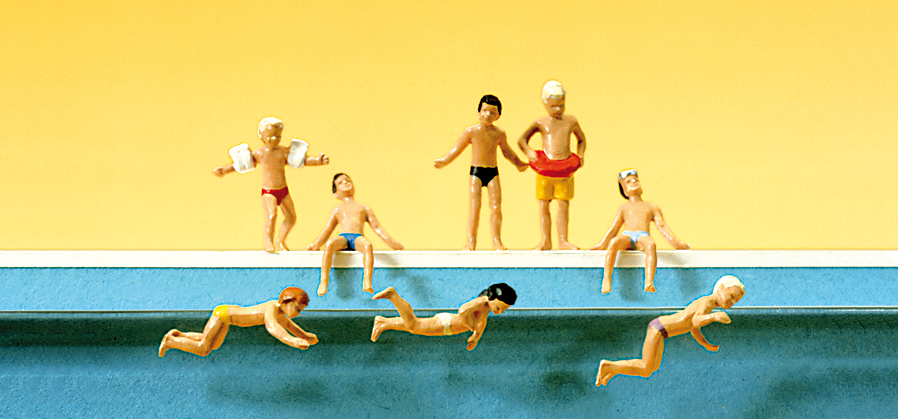 1:87  Kinder im Schwimmbad