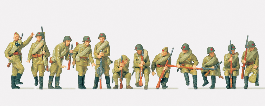 1:87  Infanteristen aufgesessen UdSSR 1942, unbemalt