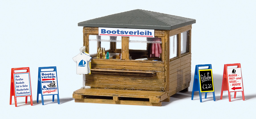 1:87  Kiosk mit Bootsverleih, Bausatz