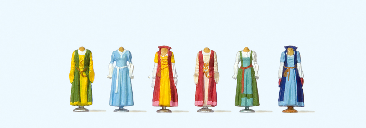1:87  Mittelalterliche Kleidung auf Ständer