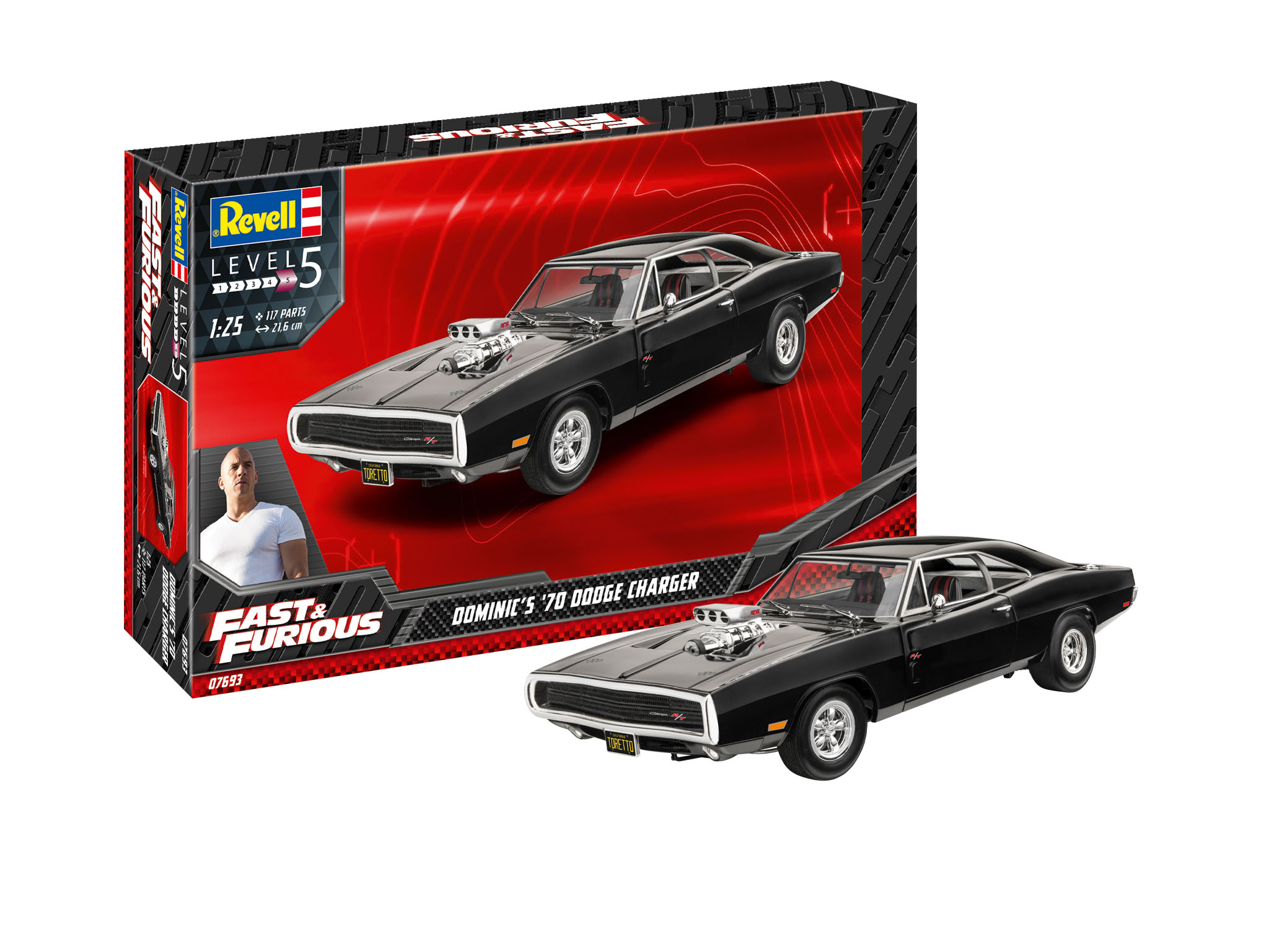 1/25 Fast Furious Dominics 1970 Dodge Charger