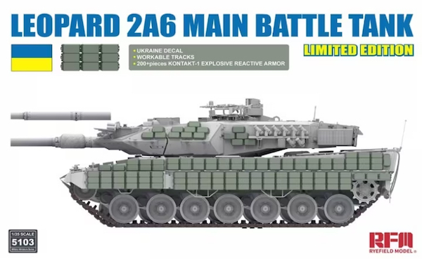 1/35 Leopard 2A6 Main Battle Tank Ukraine limtied Edition
