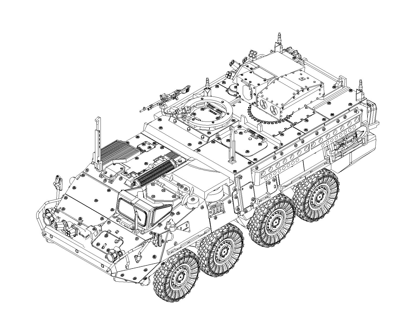 1/72 M1134 Stryker Anti Tank guise Missile