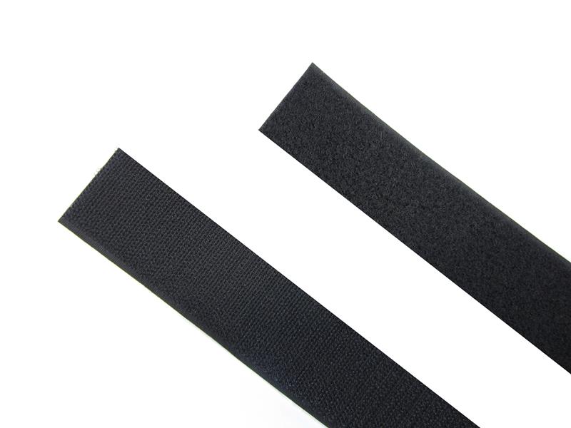 Klettband 500x25mm schwarz